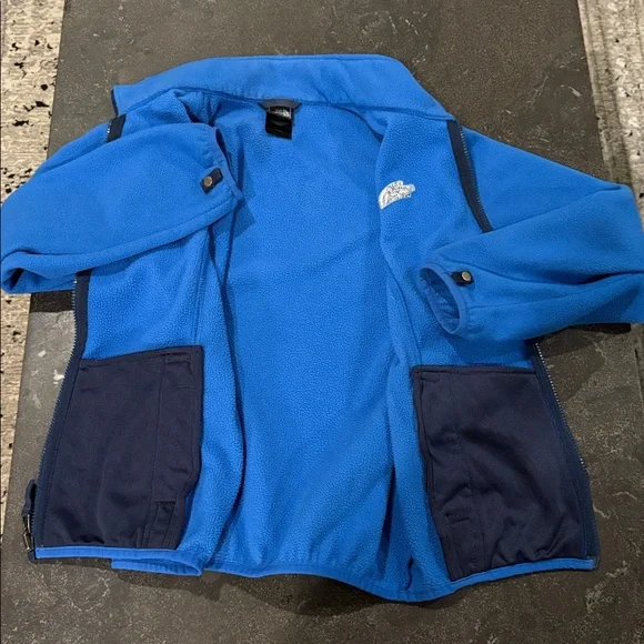 The North Face Blue Fleece Full-Zip Jacket Boys L/G (14/16) - Picture 6 of 8